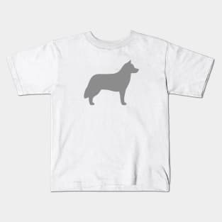 Siberian Husky Silhouette Kids T-Shirt